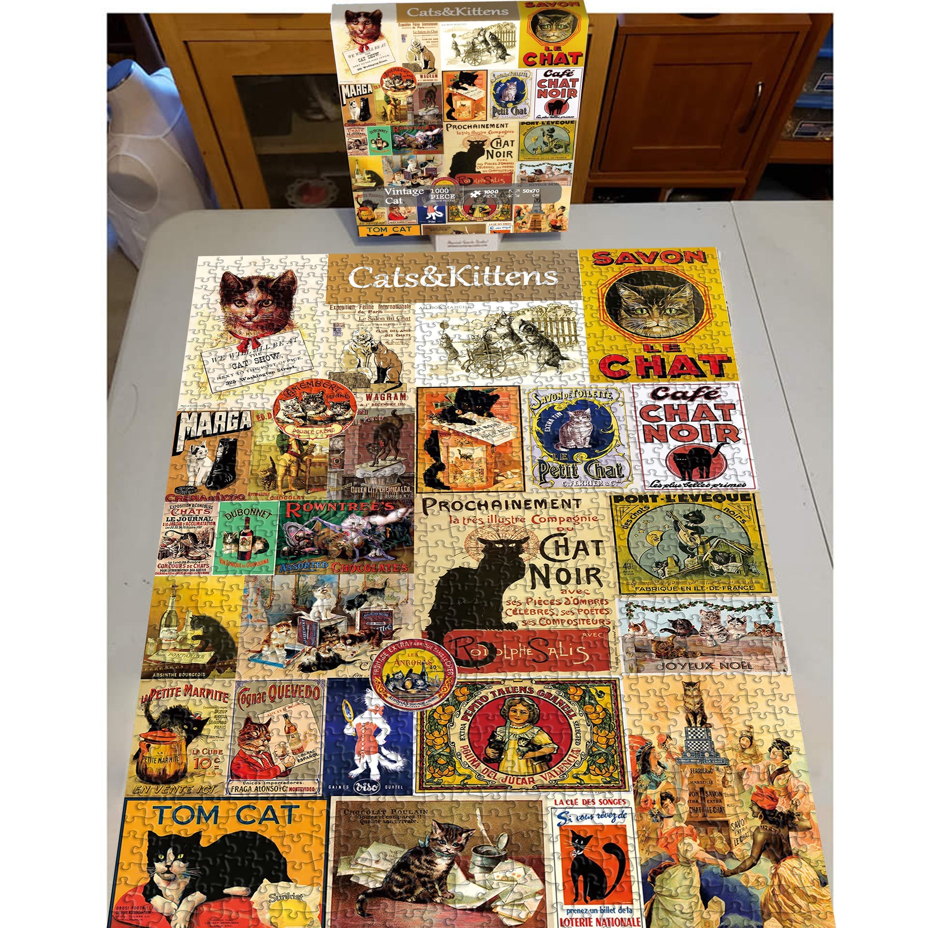 Vintage Cat Jigsaw Puzzle 1000 Pieces