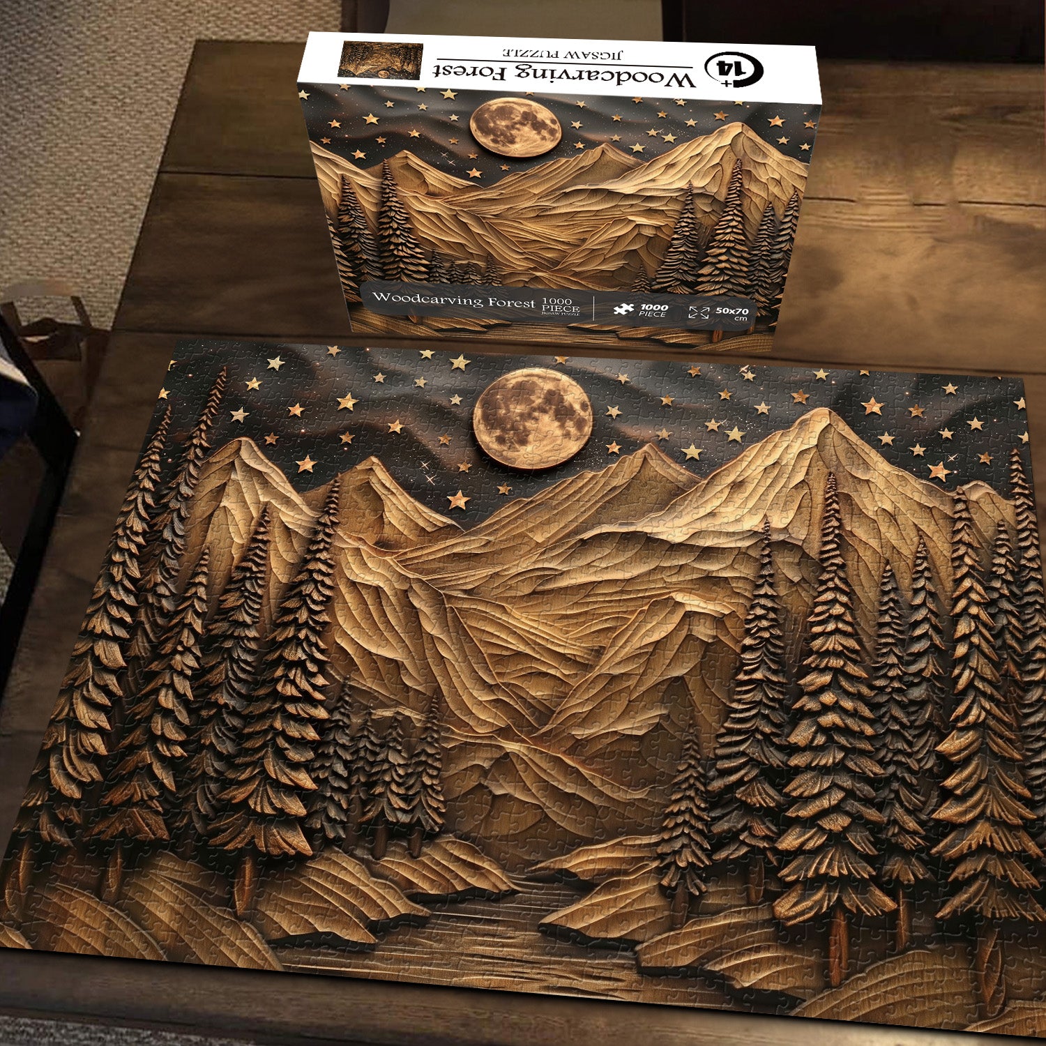 Puzzle de la foule sur bois Puzzles 1000 pièces
