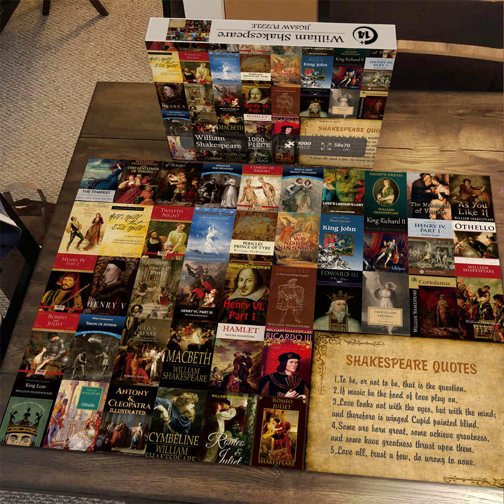 Shakespeare livre puzzle de puzzle 1000 pièces