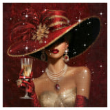 Gilded Champagne Diamond Painting Kit