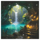 Turquoise Pool Grotto Diamond Painting Kit
