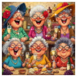 Tipsy Time with Besties Diamond Painting Kit