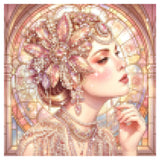 Pink Glass Muse Diamond Painting Kit