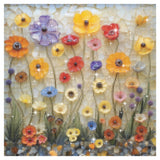 Wildflower Glass Art Diamond Painting Kit