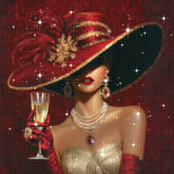 Gilded Champagne Diamond Painting Kit
