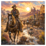 Sunset Rider Diamond Painting Kit