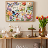 Butterfly Bloom Jigsaw Puzzle 1000 Pieces