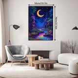 Neon Moonlit Forest Jigsaw Puzzle 1000 Pieces