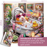 Bathing Guinea Pig Jigsaw Puzzle 1000 Pieces