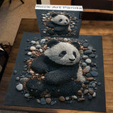 Rock Art Panda Jigsaw Puzzles 1000 piezas