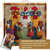 Sewing Chicken Jigsaw Puzzle 1000 Pieces
