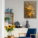 Golden Flower Relief Jigsaw Puzzle 1000 Pieces