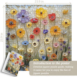 Wildflower Glass Art Jigsaw Puzzle 1000 Pieces