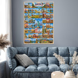 50 States & Washington, D.C Jigsaw Puzzle 1000 Piece