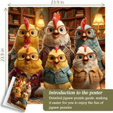 Study Chickens Jigsaw Puzzle 1000 Pieces