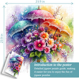 Umbrella Blooms Jigsaw Puzzle 1000 Pieces