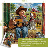 Cowboy Strums Jigsaw Puzzle 1000 Piece