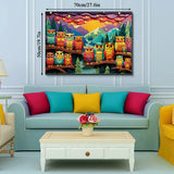 Colorful Owls Jigsaw Puzzle 1000 Pieces