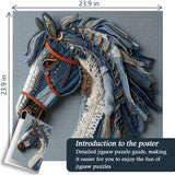 Denim Horse Jigsaw Puzzle 1000 Pieces
