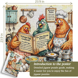 Cluck Cookery Jigsaw Puzzle 1000 Pieces