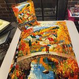 Fall Village Jigsaw Puzzle 1000 Pieces