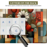 Geometric Floral Rhythm Jigsaw Puzzle 1000 Pieces