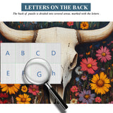 Wildflower Skull Jigsaw Puzzle 1000 Pieces