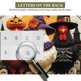 Spooky Halloween Chickens Jigsaw Puzzle 1000 Piece