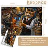 Street Jazz Cats Jigsaw Puzzle 1000 Pieces