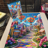 Rainbow Town Jigsaw Puzzle 1000 Piece