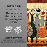 Fabric Chickens Jigsaw Puzzle 1000 Pieces