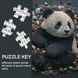 Rock Art Panda Jigsaw Puzzles 1000 piezas