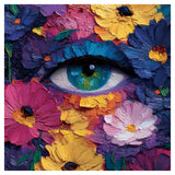 Floral Eye Diamond Painting Kit