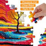 Impasto Art Tree Jigsaw Puzzle 1000 Pieces