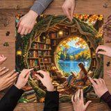 Autumn Book House Jigsaw Puzzle 1000 Piece