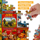 Twelve Farm Months Jigsaw Puzzle 1000 Piece