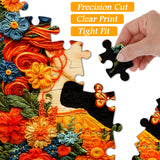 Embroidery Floral Muse Jigsaw Puzzle 1000 Pieces