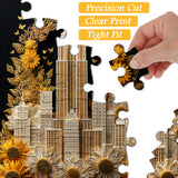 Sunflower Cityscape Jigsaw Puzzle 1000 Pieces