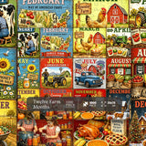 Twelve Farm Months Jigsaw Puzzle 1000 Piece