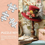 Vintage Floral Hat Jigsaw Puzzle 1000 Pieces