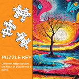 Impasto Art Tree Jigsaw Puzzle 1000 Pieces