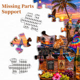 Tropical Dogs DJ Party Jigsaw Puzzle 1000 Pieces