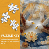 Quilled Twin Eagles Jigsaw Puzzle 1000 Pieces