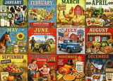 Twelve Farm Months Jigsaw Puzzle 1000 Piece
