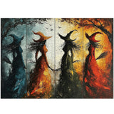 Colorful Witches Jigsaw Puzzle 1000 Pieces