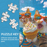 Il gatto clicca puzzle enigmi 1000 pezzi