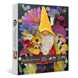Flowers and Gnome Jigsaw Puzzle 1000 Pieces