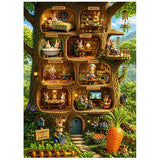 Rabbit Treehouse Jigsaw Puzzle 1000 Piece
