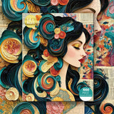 Paper Swirl Lady Jigsaw Puzzle 1000 Piece