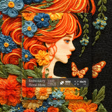 Embroidery Floral Muse Jigsaw Puzzle 1000 Pieces